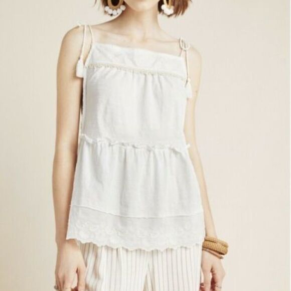 ANTHROPOLOGIE April Tied Top  - Picture 2 of 5